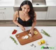 Askraft Talenan Kayu Jati | Cutting Board Food Serving